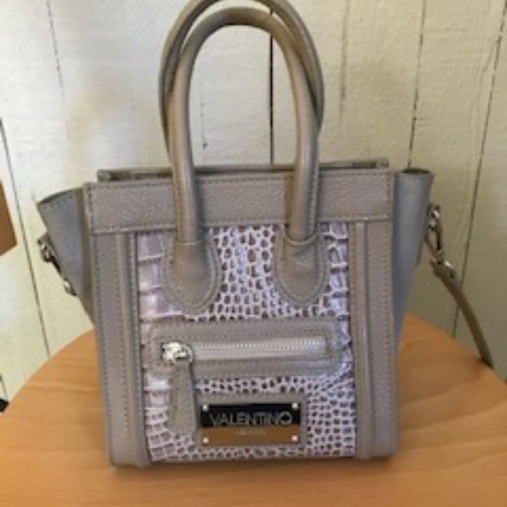 Valentino Milano Italian Leather Handbag Purse